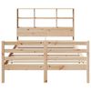 vidaXL Lit biblioth&egrave;que sans matelas 120x200 cm bois de pin massif