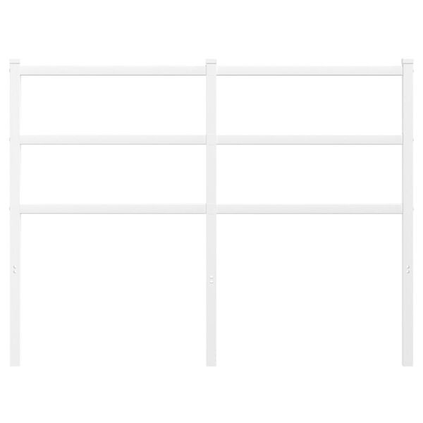 vidaXL Tête de lit métal blanc 120 cm