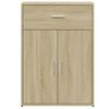 vidaXL Buffets 2 pcs ch&ecirc;ne sonoma 60x30x84 cm bois d'ing&eacute;nierie