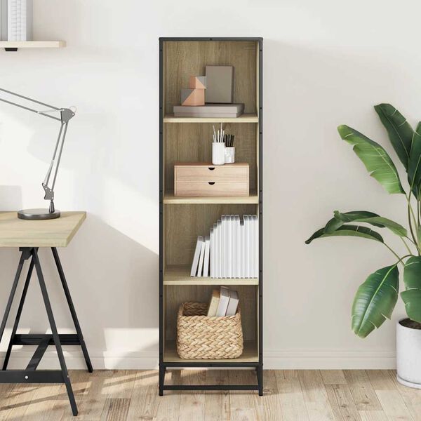 vidaXL Biblioth&egrave;que ch&ecirc;ne sonoma 40x35x139 cm bois d'ing&eacute;nierie