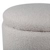 Venture Home Pouf Limpen 32x32x40 cm Teddy Blanc