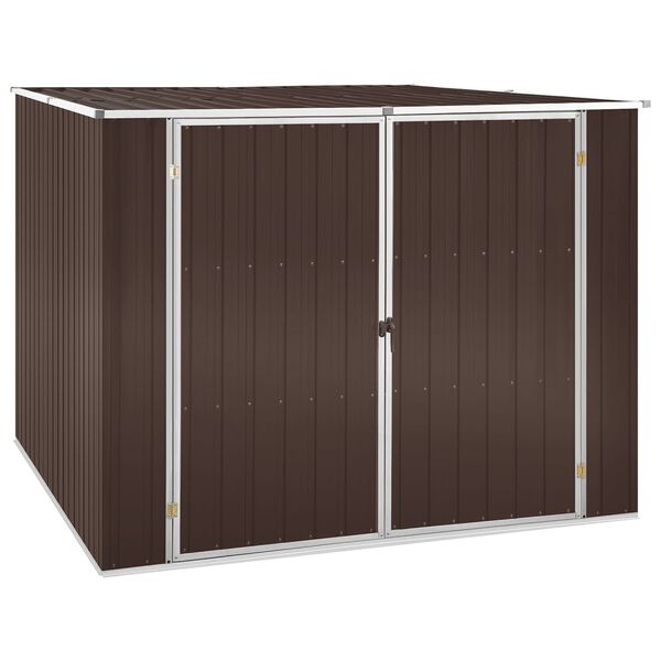 vidaXL Abri de jardin Marrron 195x198x159 cm Acier galvanisé