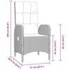 vidaXL Ensemble de salle &agrave; manger pour jardin 5 pcs Gris polyrotin