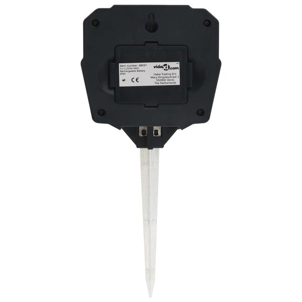 vidaXL Répulsif d'animaux à ultrason solaire activé par mouvement