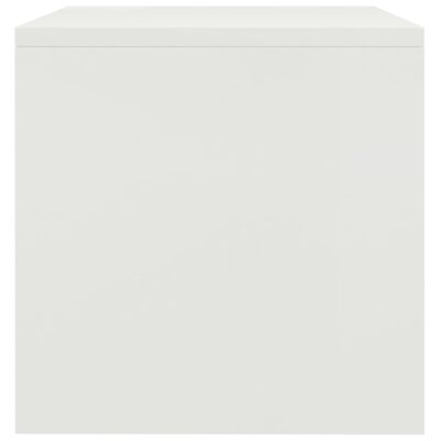 vidaXL Table de chevet Blanc 40 x 30 x 30 cm Aggloméré