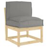 vidaXL Coussin Gris 50 x 40 x 12 cm Tissu Oxford