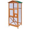 vidaXL Cage &agrave; oiseaux Bois 65 x 63 x 165 cm