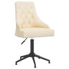 vidaXL Chaises pivotantes &agrave; manger lot de 6 Cr&egrave;me Velours