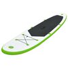vidaXL Ensemble de planche SUP gonflable vert et blanc