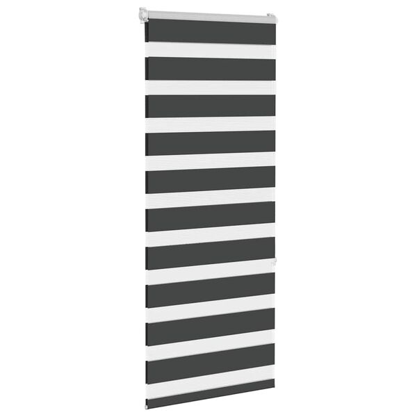 vidaXL Store z&egrave;bre noir 65x150 cm largeur du tissu 60,9 cm polyester