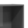 vidaXL Biblioth&egrave;que/Meuble TV Gris brillant Bois d&rsquo;ing&eacute;nierie