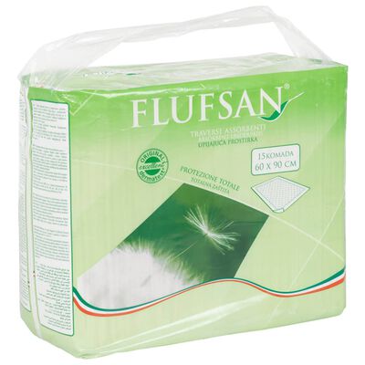 Flufsan Serviettes de lit d'incontinence 90 pcs 60x90 cm