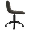 vidaXL Chaise pivotante de bureau Gris fonc&eacute; Velours