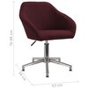vidaXL Chaise pivotante de salle &agrave; manger Violet Tissu