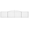 vidaXL Paniers &agrave; gabions arqu&eacute;s 7 pcs 400x50x80/100 cm Fer galvanis&eacute;