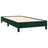 vidaXL Cadre de lit sans matelas vert fonc&eacute; 100x200 cm velours