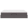 vidaXL Lit avec rangement et matelas Gris 180 x 200 cm Simili cuir