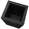 vidaXL Lits sur&eacute;lev&eacute;s 3 pcs Jacinthe d'eau Noir