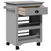 VidaXL Chariot de cuisine BODO gris 67,5x45x80 cm