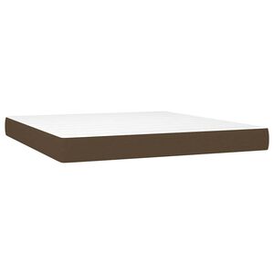 vidaXL Matelas &agrave; ressorts ensach&eacute;s mi-ferme Marron fonc&eacute; 160x200x20 cm