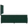 vidaXL Sommier &agrave; lattes de lit et matelas Vert fonc&eacute; 80x200 cm Velours