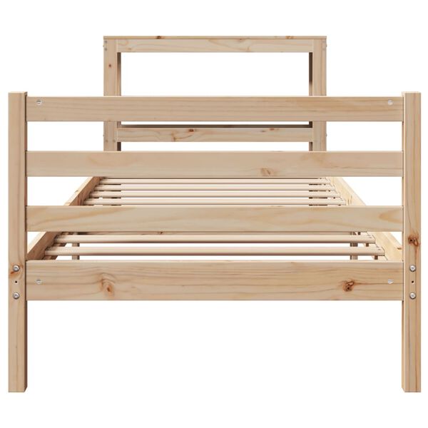 vidaXL Cadre de lit sans matelas 100x200 cm bois massif de pin