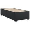 vidaXL Sommier &agrave; lattes de lit avec matelas Noir 90x190 cm Similicuir