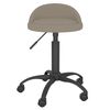 vidaXL Chaises &agrave; manger pivotantes lot de 4 Gris clair Velours