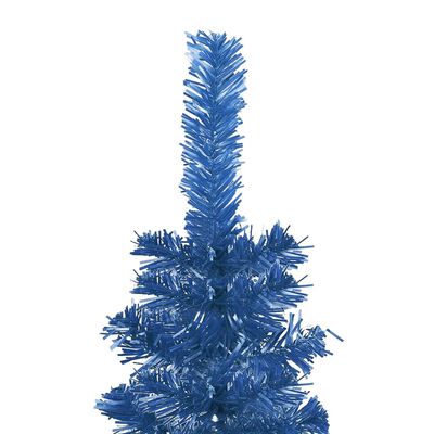 vidaXL Sapin de Noël étroit Bleu 120 cm