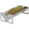 vidaXL Trough d'alimentation pour le b&eacute;tail Argent 108 x 50 x 28 cm