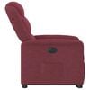 vidaXL Fauteuil inclinable &eacute;lectrique rouge bordeaux tissu