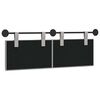 vidaXL T&ecirc;te de lit suspendue Ray&eacute; Gris nuage 150 x 55 x 5 cm tissu