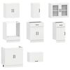 vidaXL Ensemble d'armoires cuisine 8pcs Kalmar blanc bois d'ing&eacute;nierie