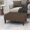 vidaXL Tabouret Marron Tissu en microfibre