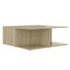 vidaXL Table basse chêne sonoma 80x80x31 cm bois d'ingénierie