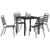 vidaXL Ensemble de salle &agrave; manger pour jardin 5 pcs Anthracite