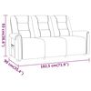 vidaXL Fauteuil de massage inclinable 3 places taupe tissu microfibre