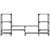vidaXL Meuble TV sonoma gris 206,5x28,5x95 cm bois d'ing&eacute;nierie