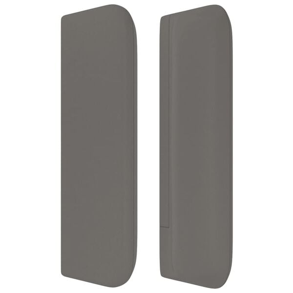 vidaXL T&ecirc;te de lit avec oreilles Gris 83x16x78/88 cm Similicuir