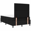 vidaXL Lit &agrave; ressorts avec matelas Noir 120 x 190 cm tissu