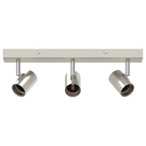 vidaXL Spot de plafond Nickel brossé 38 x 6.5 x 11.5 cm Acier