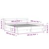 vidaXL Cadre de lit sans matelas gris b&eacute;ton 180x200 cm