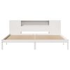 vidaXL Lit bibliothèque sans matelas blanc 180x200 cm bois pin massif