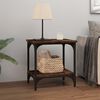 vidaXL Table d'appoint Ch&ecirc;ne fum&eacute; 40x30x42 cm Bois d'ing&eacute;nierie