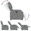 vidaXL Fauteuil de massage inclinable Gris clair Tissu