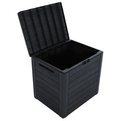 vidaXL Boîte de stockage jardin Anthracite 58,5x46x55 cm Polypropylène