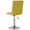vidaXL Chaises pivotantes &agrave; manger lot de 4 vert tissu