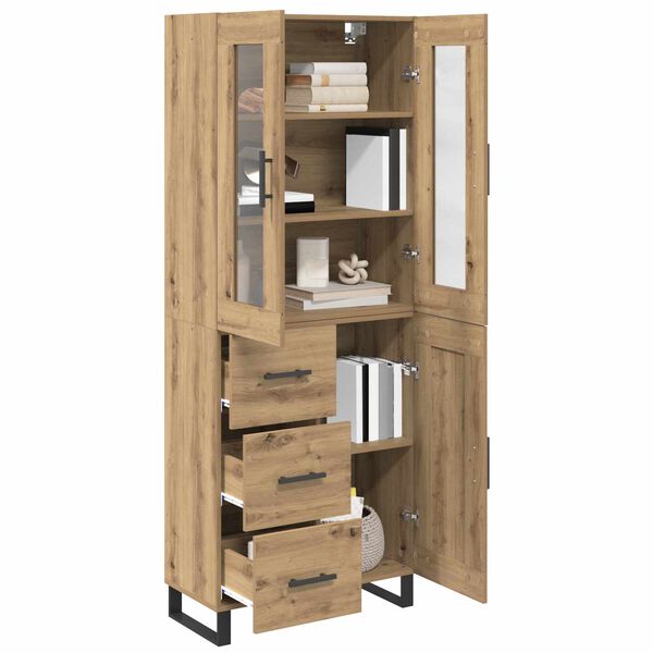 vidaXL Haut Armoire 2 pcs Ch&ecirc;ne artisanal Bois d'ing&eacute;nierie