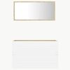 vidaXL Ensemble de meubles de salle de bain 2pcs blanc et ch&ecirc;ne sonoma
