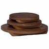 vidaXL Tabouret &agrave; Plantes 3 pcs Marron Bois d'Acajou